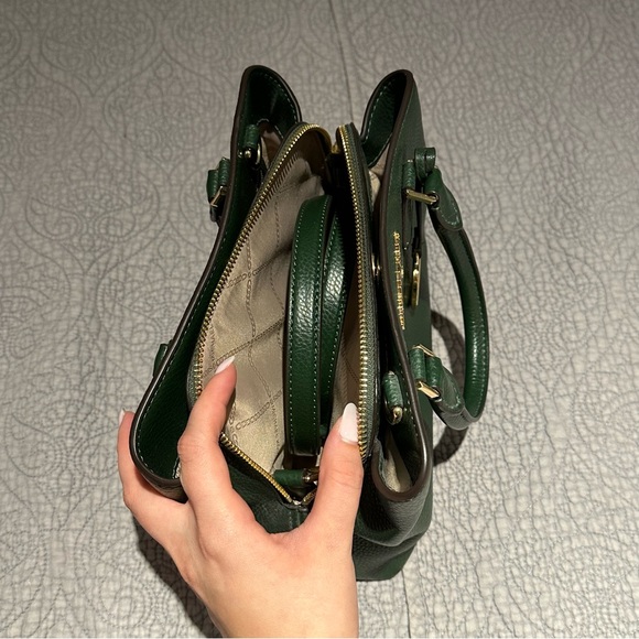 Michael Kors Camille Pebbled Leather Satchel - Picture 8 of 10